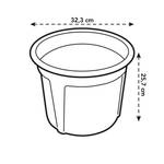 green basics potato pot 33cm living black